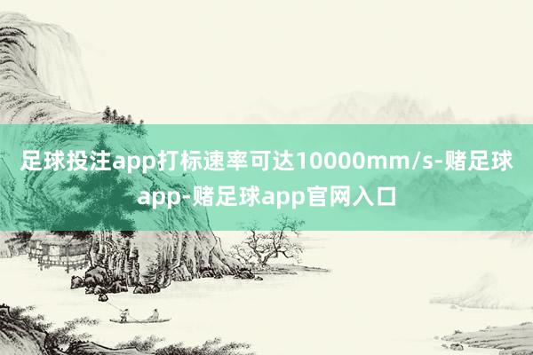 足球投注app打标速率可达10000mm/s-赌足球app-赌足球app官网入口