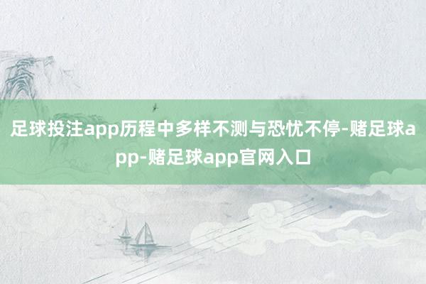 足球投注app历程中多样不测与恐忧不停-赌足球app-赌足球app官网入口