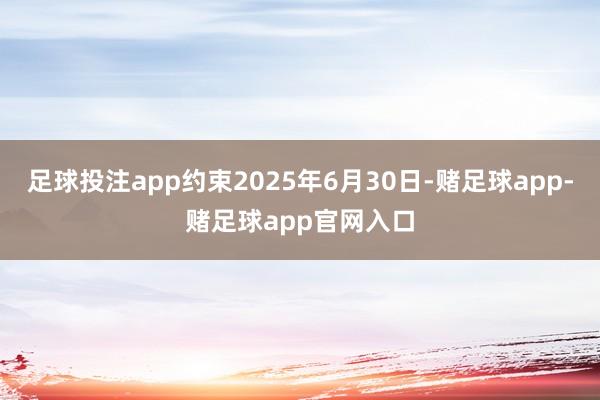 足球投注app约束2025年6月30日-赌足球app-赌足球app官网入口