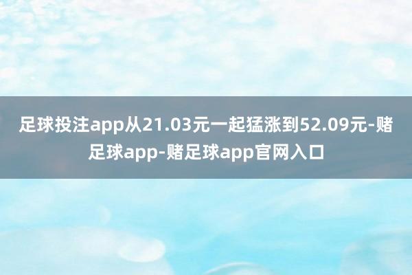 足球投注app从21.03元一起猛涨到52.09元-赌足球app-赌足球app官网入口