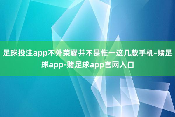 足球投注app不外荣耀并不是惟一这几款手机-赌足球app-赌足球app官网入口