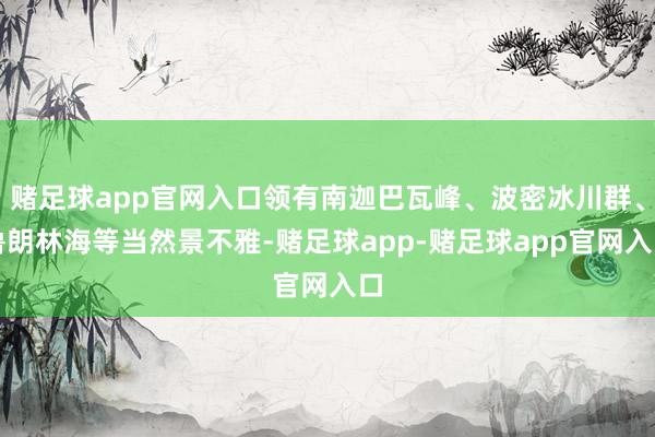 赌足球app官网入口领有南迦巴瓦峰、波密冰川群、鲁朗林海等当然景不雅-赌足球app-赌足球app官网入口