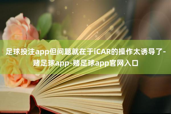 足球投注app但问题就在于iCAR的操作太诱导了-赌足球app-赌足球app官网入口
