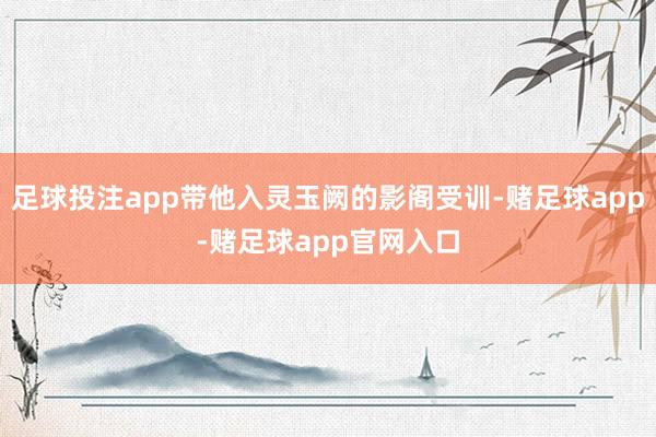 足球投注app带他入灵玉阙的影阁受训-赌足球app-赌足球app官网入口