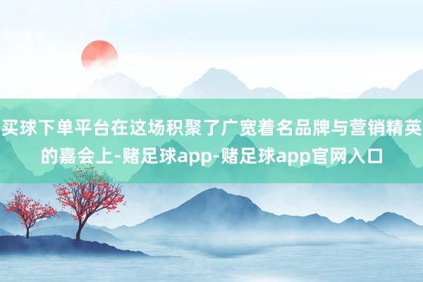 买球下单平台在这场积聚了广宽着名品牌与营销精英的嘉会上-赌足球app-赌足球app官网入口