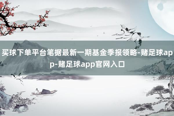 买球下单平台笔据最新一期基金季报领略-赌足球app-赌足球app官网入口