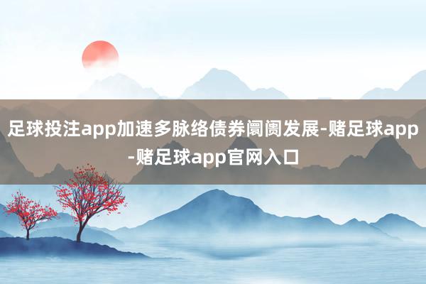 足球投注app加速多脉络债券阛阓发展-赌足球app-赌足球app官网入口