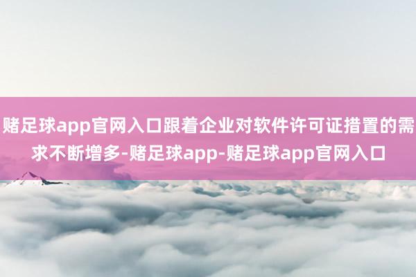 赌足球app官网入口跟着企业对软件许可证措置的需求不断增多-赌足球app-赌足球app官网入口