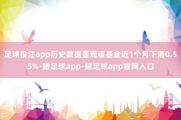 足球投注app历史数据显现该基金近1个月下落0.55%-赌足球app-赌足球app官网入口