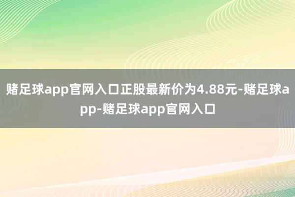 赌足球app官网入口正股最新价为4.88元-赌足球app-赌足球app官网入口